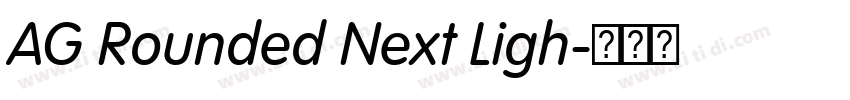 AG Rounded Next Ligh字体转换 AG Rounded Next Ligh字体转换